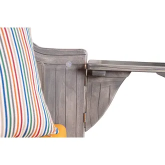 2er Strandkorb Mahagoni Vintage grey washed - wunderschön