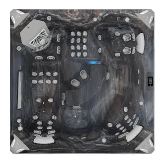 Wellis Whirlpool Everest Deluxe Life aus der Life Line Serie - Wanne: Pearl White