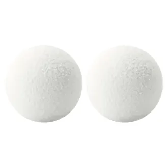 2 Stück EcoClean Wiederverwendbare 3-Zoll Öl Absorbierende Schwammkugeln Für Schwimmbäder, Whirlpools Und Spa - Schwimmende Schwimmbadfilter, Kunststoff, Keine Elektrizität Oder Batterien Erforderlich, Weiß, Unverzichtbares Für Die Schwimmbadpflege | Schw