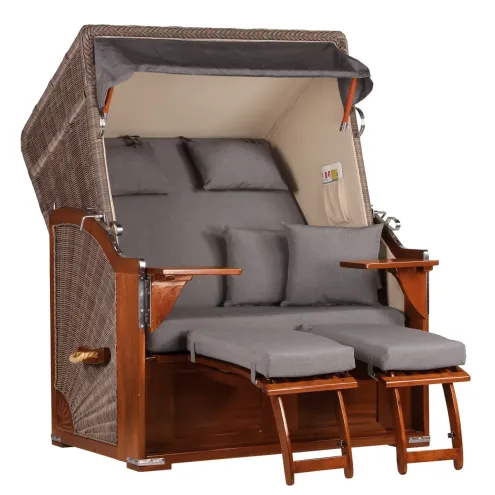 STRANDKORB SHETLAND MAHAGONI PE GREY DESSIN 551