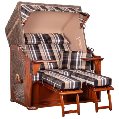 STRANDKORB SHETLAND MAHAGONI PE GREY DESSIN 583