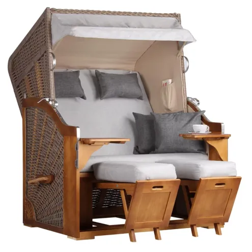 STRANDKORB FOEHR PINIE BRAUN PE MOKKA DESIGN 559