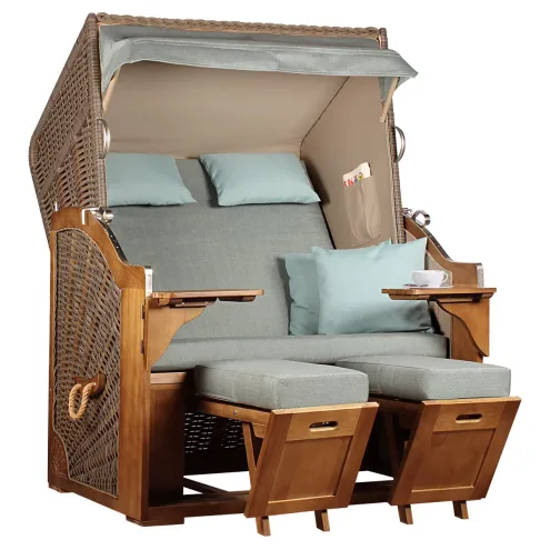 STRANDKORB FOEHR PINIE BRAUN PE MOKKA DESIGN 565