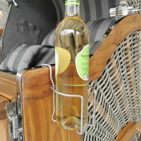 Flaschenhalter aus Edelstahl, universell verwendbar