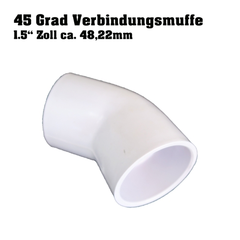 VERBINDUNGSMUFFE 1.50ZOLL/50MM 45 GRAD