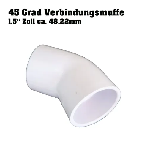 Verbindungsmuffe 1.50 Zoll/50 mm 45 Grad