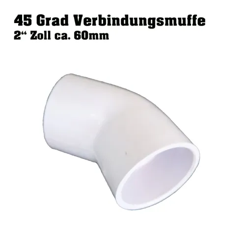 Verbindungsmuffe 2 Zoll/ 60 mm 45 Grad