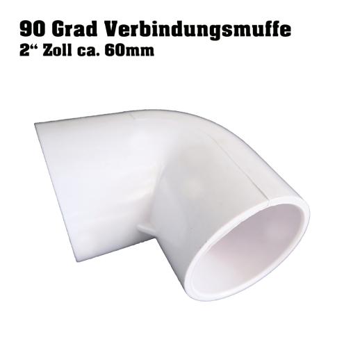 VERBINDUNGSMUFFE 2 ZOLL/60MM 90 GRAD.