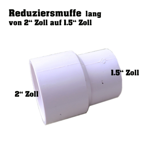 WHIRLPOOL PVC REDUZIERSTÜCK 2ZOLL AUF 1.5 ZOLL