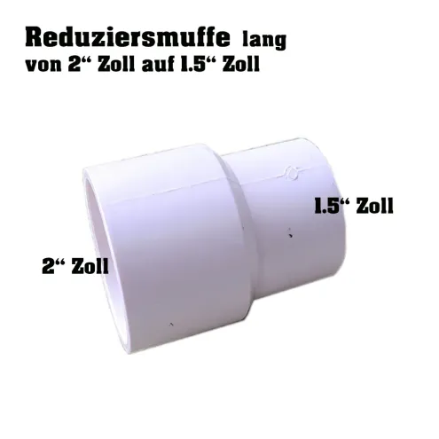 Whirlpool PVC Reduzierst&uuml;ck 2 Zoll auf 1.5 Zoll