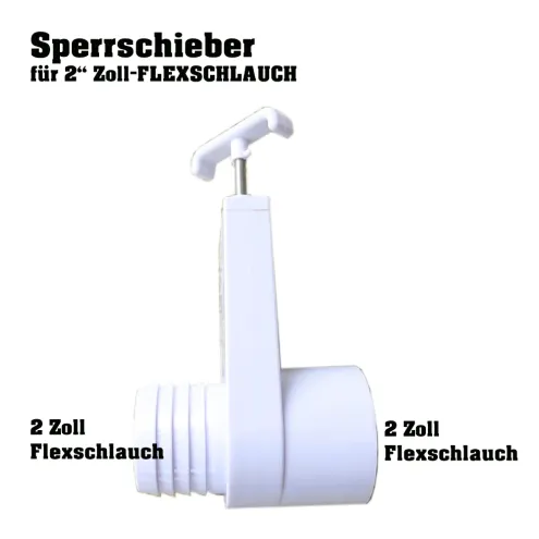 Whirlpool Sperrschieber Rohrsystem 2 Zoll