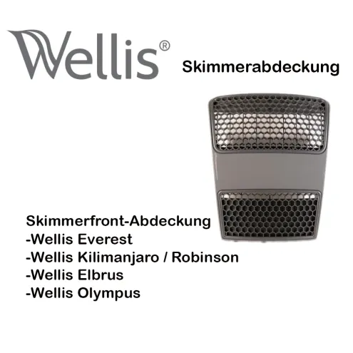 Wellis Front Skimmerabdeckung grau