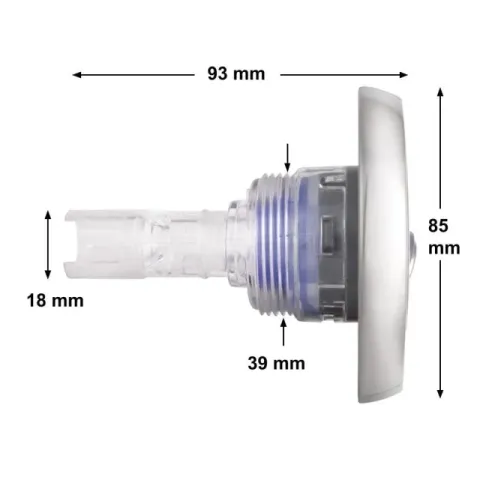Wellis Jet - transparent 1 Rotation V3 Wellis (85 mm Durchmesser)