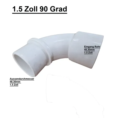 VERBINDUNGSMUFFE 1.5 ZOLL/50MM 90 GRAD