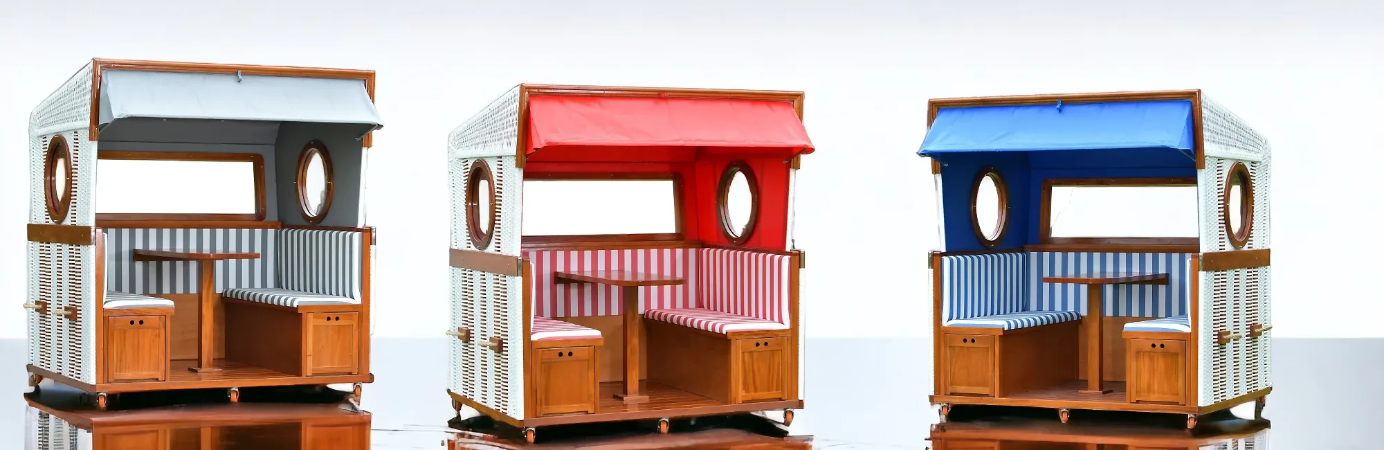 6 Personen Lounge Strandkorb